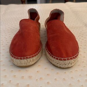 Free People red leather espadrilles